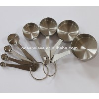 hot sale cooking tools 8pcs stainless steel coffee measuring tools