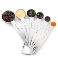 stainless steel measuring cups and spoons set for kitchenware and bake ware